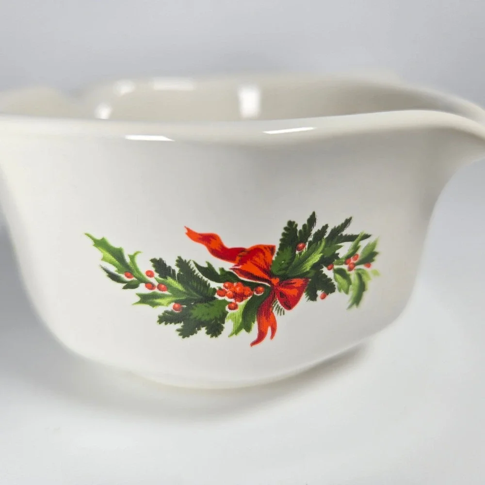 Vintage Pfaltzgraff Christmas Heritage Potpourri‎ Butter Sauce Dish Bowl Retired